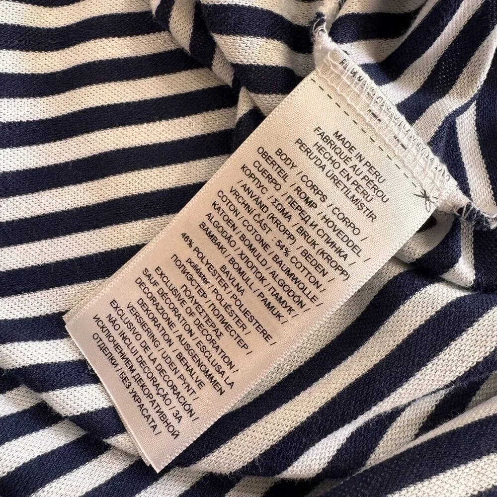 Ralph Lauren Stripe Golf Polo M PGA Patch ProFit Blue White Classic Country Club
